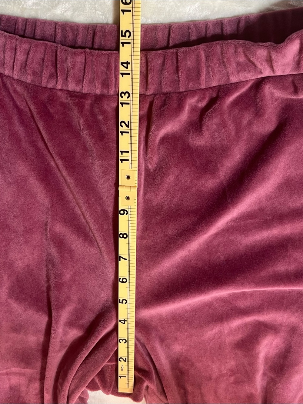 GAP XL Dusty Rose Velour Lounge Pants Wide Leg Soft Comfy Pockets - Picture 8 of 9